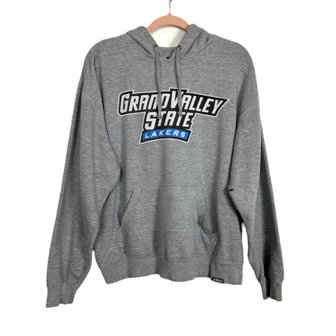 Gear For Sports Grey Grand Valley State Lakers Hooded Sweatshirt - Size L (See Notes)