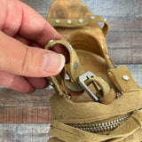 Dolce Vita Suede Studded Cork Heel Sandals- Size 9.5 (see notes)