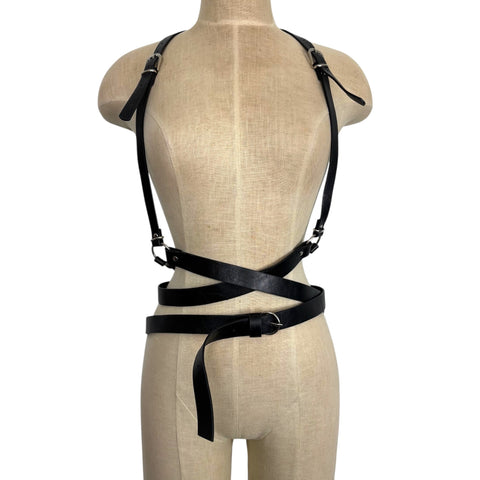 No Brand Faux Leather Body Harness Belt