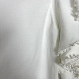 Strut & Bolt White Ruffle Sleeve Top - Size S (See Notes)