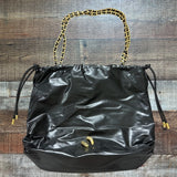 Rebecca Minkoff Black Zero Gravity Gold Chain Tote with Dust Bag NWT