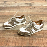 ABLE The Annie Animal Print Leather Sneakers- Size 8 (sold out online)
