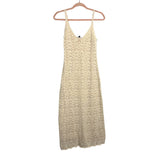 Lulus Cream Crochet Overlay Dress- Size S