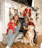 Stars Above White/Green Striped Pajama Set - Size L