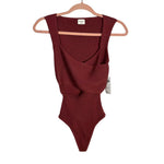 Abercrombie & Fitch Ribbed Front Crossover Bodysuit NWT- Size XS