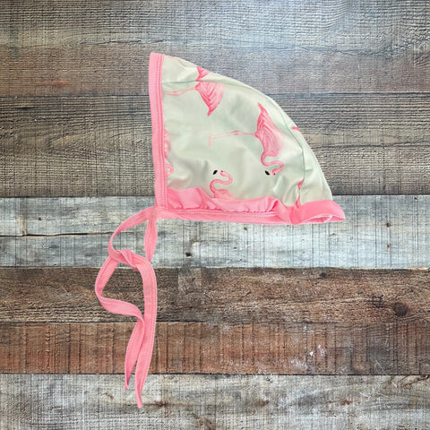 No Brand Flamingo Bonnet - ~0-12M (No Size Tag, Fits Like 0-12M)