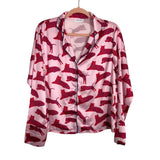 Vestique Pink Tiger Pajama Top - Size S (We Have Matching Bottoms! See Notes)