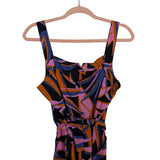 Mister Zimi Printed Linen Blend Belted Jumpsuit- Size 6