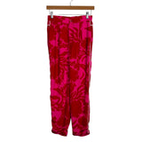 Resa Red Floral Print Pants - Size XS