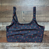 Beach Riot Sport Cherry Printed Sports Bra- Size XL