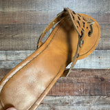 Pierre Dumas Brown Slip On Sandals- Size 9 (see notes)