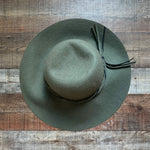 Collection 18 Olive Grove 100% Wool Adjustable Belted Hat NWT- One Size