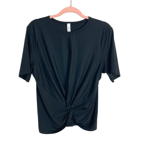 Lululemon Black Crescent Front Twist Tee NWT- Size 8