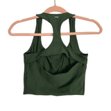 Your Personal Best Olive SculptLUX Back Cut Out Padded Sports Bra- Size S