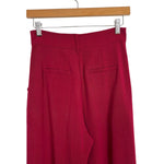 AURA Berry Pleated Wide Leg Pants- Size XS (Inseam 32”)