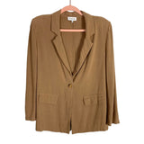 Acoa Mocha Linen Blazer and Shorts Set- Size S (sold as a set)