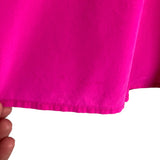 Lilly Pulitzer 100% Silk Hot Pink Button Front Racerback Top- Size XL (see notes)
