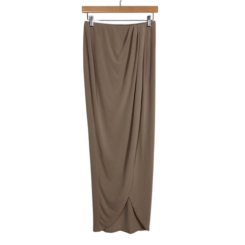 NBD Mocha Faux Wrap with Pleated Detail at Waist Skirt NWT- Size S (we have matching top)