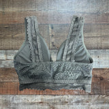 Maurices Lace Slate Padded Bralette- Size S