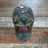 Pony Flow Camo American Flag Distressed Baseball Cap (see notes)