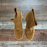 Dolce Vita Camel H20 Waterproof Suede Chunky Booties- Size 8.5 (LIKE NEW)