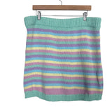 Show Me Your Mumu Pastel Knit Skirt- Size XL (sold out online, we have matching cardigan)