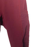 Fabletics Maroon with Side Mesh Pockets and Side Mesh Panels Leggings- Size ~XS (no size tag, fits like extra small, Inseam 23.5”)