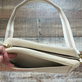 Clare V. Cream Perforated Leather Crossbody (see notes)