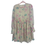 Ganni Cream Floral Dress- Size 42/US 10