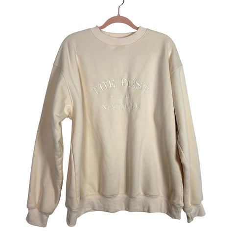 The Post Cream Crewneck Sweatshirt - Size M