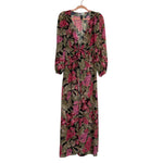 Beach Riot Floral Sheer Tie Closure Side Slit Kimono- Size S