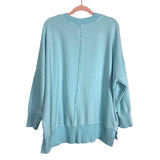 Aerie Robin's Egg Blue Exposed Seams Sweatshirt- Size M (see notes)