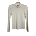 Abercrombie & Fitch Cream Mock Neck Top - Size M