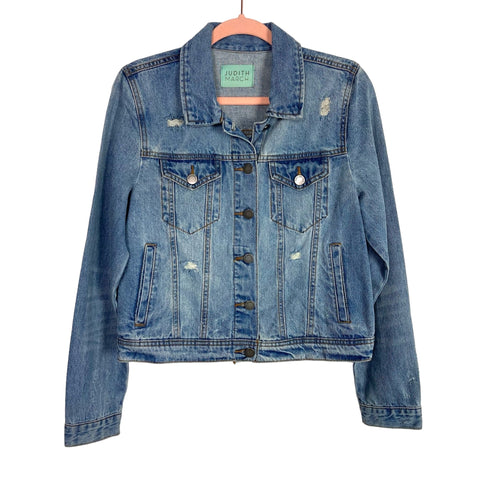 Judith March Denim Distressed Blondie Jacket- Size M (sold out online)