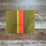 Bagging Rights Olive Fold Over Clutch - (Like New)