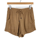 Acoa Mocha Linen Blazer and Shorts Set- Size S (sold as a set)