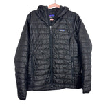Patagonia Black Hooded Puff Jacket- Size L