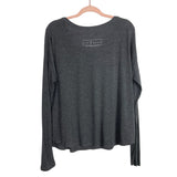 Bella + Canvas Flowy Collection Grey Embrace Long Sleeve Top- Size XL