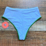 Ookioh Blue and Green Trim Bikini Bottoms NWT- Size XL (sold out online, we have matching top)