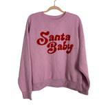 Grayson Threads Pink Quilted Santa Baby Top - Size L ( We Have Matching Bottoms!)