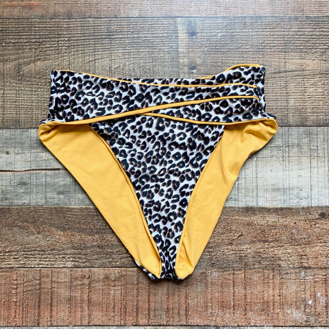 Becca by Rebecca VirtueOrange/Animal Print Front Twist Bikini Bottoms- Size S (we have matching top)