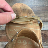 Dolce Vita Suede Studded Cork Heel Sandals- Size 9.5 (see notes)