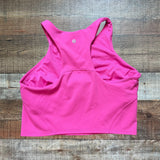 Lululemon Hot Pink Built in Shelf Bra Cropped Tank- Size 12