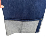 Patou Wide Leg Cuffed Jeans - Size 34 (Inseam 25")