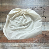 J Crew Black Suede Leather Gold Chain Bag with Dust Bag NWT