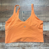 Lululemon Orange Built in Shelf Bra Cropped Tank- Size 12
