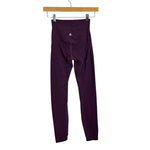 Lululemon Eggplant Exposed Seams Leggings - Size 2 (Inseam 25”)