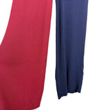 STAUD Navy and Berry Ribbed Wide Leg Pants- Size XL (we have matching top)
