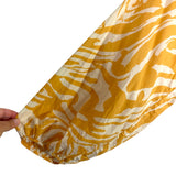 H&M White and Yellow Printed Dress- Size XXL