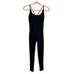 No Brand Black Padded Bra and Back Criss Cross Straps Athletic Jumpsuit- Size S